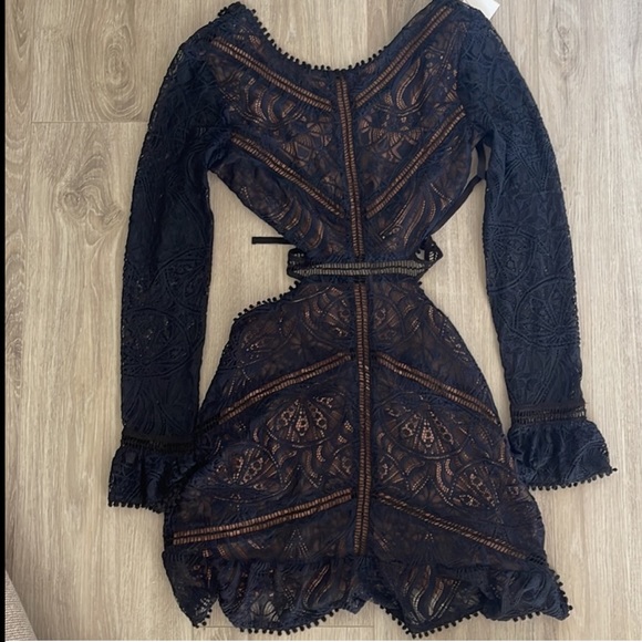 For Love and Lemons FL&L Emerie Lace Mini Dress Size Medium EUC - Picture 6 of 16